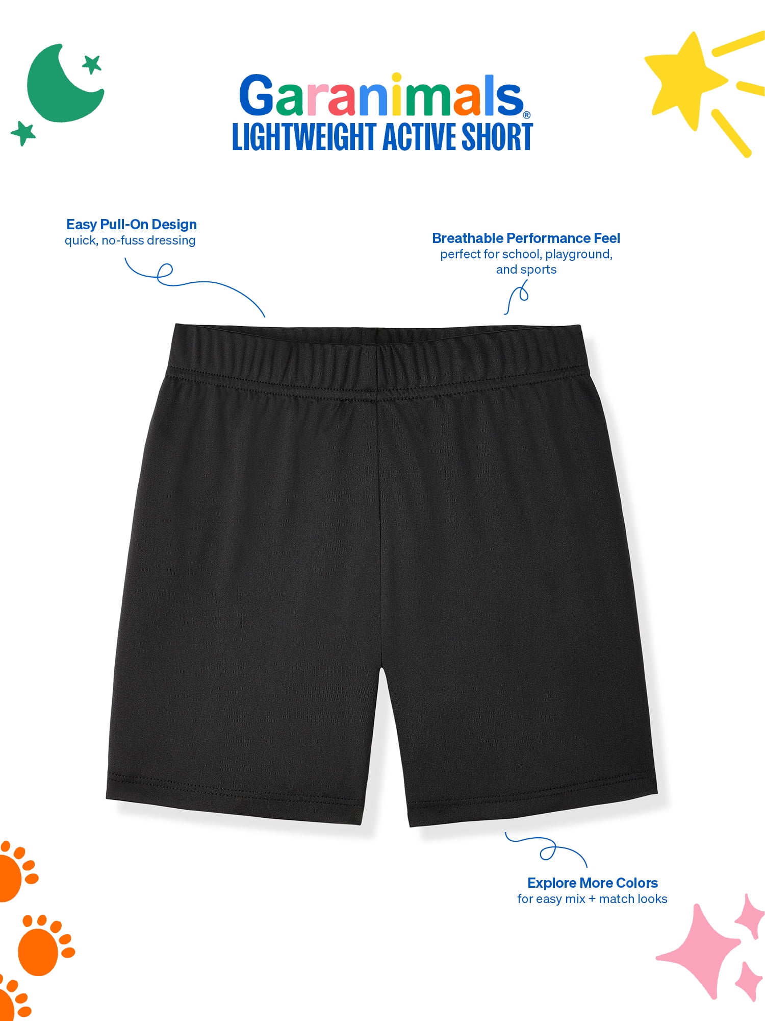 Garanimals Newborn, Baby & Toddler Boy Lightweight Active Shorts, Sizes 0-6T