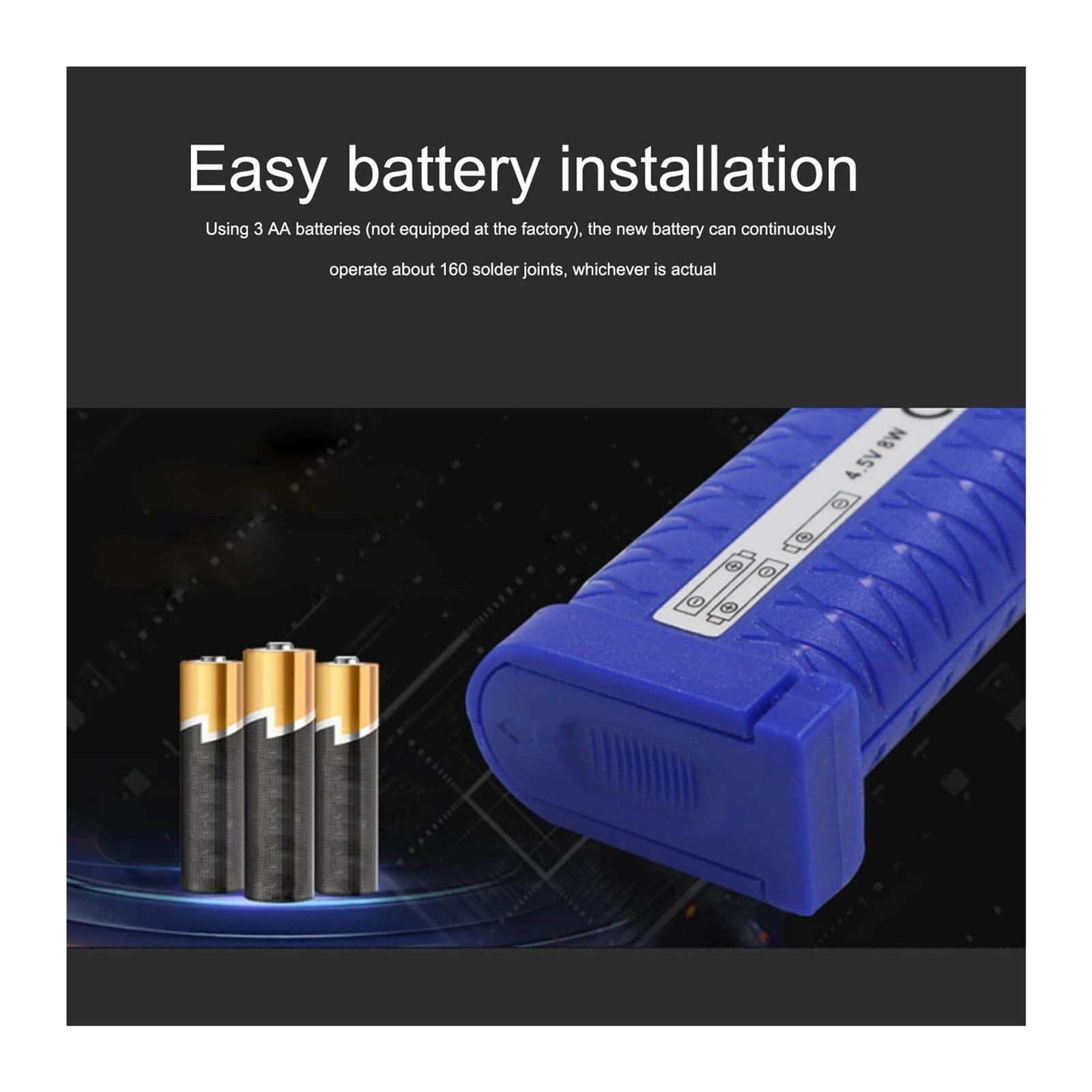 Electric Soldering Iron 4.5V 8W ,Wireless Soldering Iron Portable Soldering Pen, Battery powered Welding Solder Tools