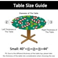 thumbnail image 3 of Elastic Round Fitted Tablecloth, Fit Christmas Candy Cane Design, Stretchable Polyester Fabric for Kitchen, Dining Party Decor, 40"- 44" Table Cover (Small), 3 of 4