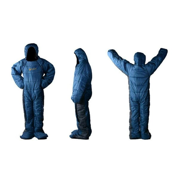 VONKY Adult Full Body Wearable Sleeping Bag with zippers for Outdoor Travel L