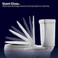 thumbnail image 4 of Kohler 4734-RL-0 Rutledge READYLATCH Quiet Close Elongated Toilet SEAT, White, 4 of 5