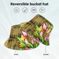 thumbnail image 5 of Disketp Watercolor Canary Bird Print Reflective Bucket Hat Beach Hat Summer Travel Sun Hats Fisherman Cap, 5 of 8