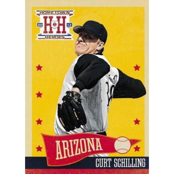2013 Panini Hometown Heroes #52 Curt Schilling NM-MT Diamondbacks Baseball Card Arizona Diamondbacks MLB Baseball Trading Card