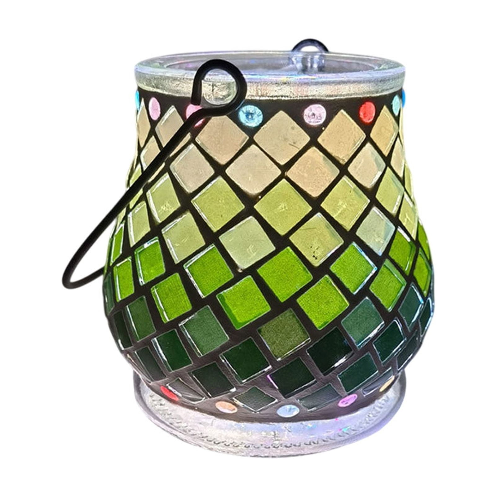 Diy Kits for Adults,DIY Mosaic Night Light Kit, Make Your Own Mosaic Night Light Kit, DIY Stained Glass Set, Crafts Kit for Teens Adults, Nightlight DIY Gift(K 4in)