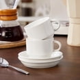 thumbnail image 6 of malacasa Coffee Mug Set, Espresso Mugs Cups Set of 6, 4oz Porcelain Stackable Espresso Cups with Saucers and Metal Stand for Cappuccino, Coffee Drinks, Latte, Tea, 6 of 9