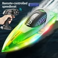 thumbnail image 1 of ERK RC Boat With LED Lights For Kids – 2.4 Remote Control Racing . Perfect For Pools & Lakes Water Boat Features A Rechargeable Battery. Ideal For Boys And Girls, 1 of 6