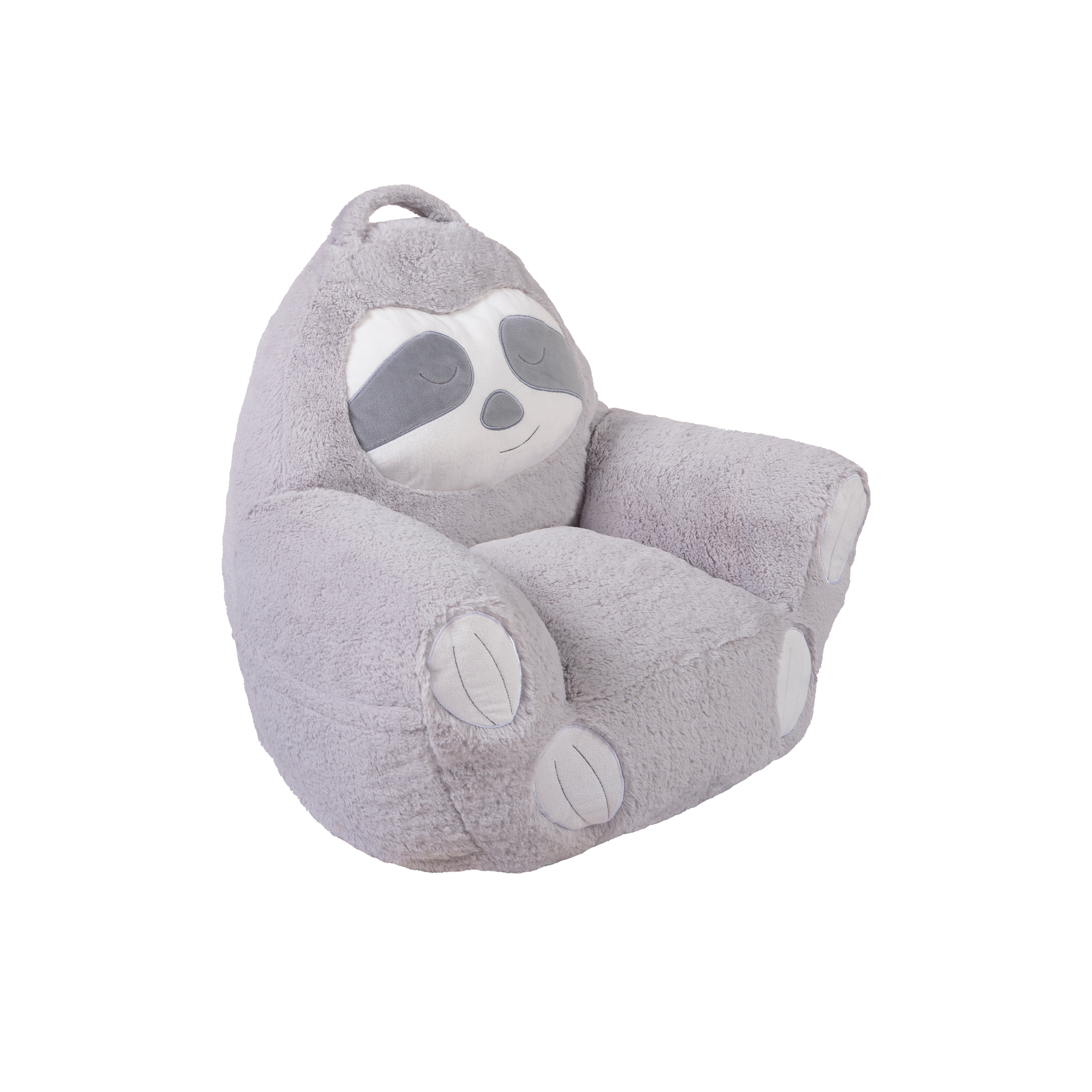 Cuddo Buddies Gray Sloth Plush Character Chair - image 2 of 14