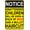 Warning Sign 2, variant on Turn Off Cell Phones Wireless Devices Sign 8"x12" - Security Metal Wall Decor for Business Office Yard Street Road Home Caution
