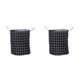 thumbnail image 3 of Yuarrent Cesta de lavandería portátil y plegable para una fácil organización, ahorra espacio, cesta de lavandería plegable, color negro Negro 2Conjunto, 3 of 6