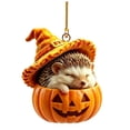thumbnail image 2 of Hyrbek Halloween Acrylic Hanging Ornament, Animal Pumpkin Decor, Cute Pumpkin Animal Ornament, Fall Autumn Hanging Decoration for Home Window Tree Party, Mini Halloween Decor, #07, 2 of 6