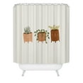 thumbnail image 2 of Society6 Lebrii Little Face Vases Shower Curtain 71" x 74", 2 of 3