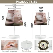 BZSMCE Table Lamp Creative Springtime Friendship Pattern Simple Pattern Night Light