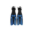 thumbnail image 4 of QualitChoice Chaussures de Plongée Snorkeling à Talon Ouvert avec Sangle Réglable S-M Noir + Bleu Royal P-M, 4 of 6