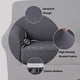 thumbnail image 3 of Funda para muebles, funda turquesa para silla, jacquard gris, 3 of 7