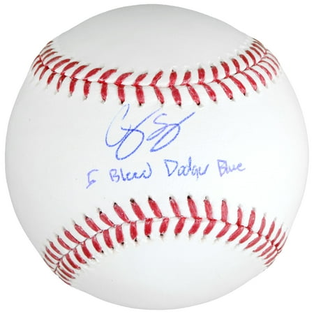 Dodgers Autograph - Corey Seager Los Angeles Dodgers Fanatics Authentic Autographed Baseball with I Bleed Dodger Blue Inscription - No Size