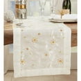 thumbnail image 1 of Saro Lifestyle XJ511.I16108B 16 x 108 Po Table Design Brodée & Pailletée Runner&44; Ivoire, 1 of 1