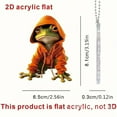 thumbnail image 3 of Lilixerw Car Hanging Decorative Ornament Acrylic Car Mirror Hanging Accessories,Frog Gifts,Mirror Hanging Car Interior Accessories,for Car Mirror Decor Hanging Ornament Car Accessories, 3 of 7