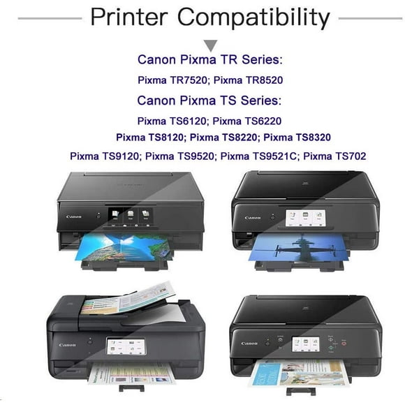 Intactech Lot de 2 Cartouches d'Encre Cyan Compatibles Canon 281 CLI-281 TTG, Encre CLI 281 Compatible avec Canon Pixma TS9120 TS6120