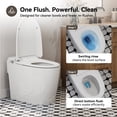thumbnail image 6 of HOROW T30-NE Non-Electric Smart Bidet Toilet, Power-Free with Dual Wash Nozzles, ADA Chair Height, Foot Kick Flush, 10'' Rough in, 6 of 14