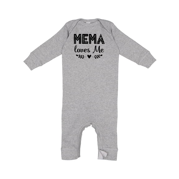 Inktastic Mema Loves Me Baby Clothes Baby Romper Coveralls