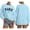 Sky Blue, variant on Womens Sweatshirt Oversized Sweatshirts Crewneck Long Sleeve Pullover Christmas Shirts Women Hoodies Ladies Zip up Shirts Fashion Sweatshirt Graphic Jogging Suit Active Women Jacket with Hoodie Fall