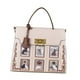 thumbnail image 2 of Bolso de mano grande con asa superior para mujer, bolso tipo cartera con correa para el hombro Blanco, 2 of 9