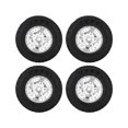 thumbnail image 4 of Front Rear Rubber Tires, Durable Wear  Heavy Duty Anti Skid Strong Cushioning RC Tires and Wheel Rims Set  for 1/24 RC Car Black,Silver,Red, 4 of 8