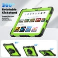 thumbnail image 5 of For Lenovo Tab M11/K11 LTE 2024 Case 11 inch, 360 Rotating Shockproof Cover with Stand, Screen Protector, Shoulder Strap (TB330FU/TB330XU/TB331FC), Lime PC, 5 of 7