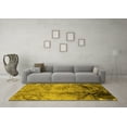 thumbnail image 3 of Ahgly Company Indoor Square Oriental Yellow Industrial Area Rugs, 3' Square, 3 of 4