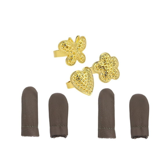 colcolo Sewing Thimble Set, Thimble Copper Hand Sewing, Sewing Tools, Sewing Accessories for DIY Handmade Needlework Household