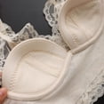 thumbnail image 4 of hotojiny Women's Bra Cute Lace Bralette Padded Underwire Everyday Bra Wide Strap Full Coverage Comfortable Bra, 4 of 7