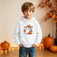thumbnail image 6 of DJDLJWCJ Big Girls Halloween Hoodie Loose Fit Long Sleeve Pullover Stretch Soft Casual Tops White Size 9, 6 of 10