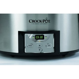 crock-pot sccpvl610-r-a programmable cook and carry oval slow cooker,  digital timer, red 