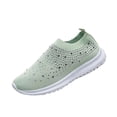 thumbnail image 2 of EKVAHL Women's Rhinestone Knit Sneakers, Slip-On Sock Sneaker Nurse Shoes, Breathable Mesh Orthopedic Non-Slip Sport Shoes, Arch Support Indoor Outdoor Walking Shoes Green, 2 of 6