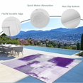 thumbnail image 4 of Fsddascl Purple Outdoor Rug for Patio/Deck/Porch, Non-Slip Large Area Rug 5 x 8 Ft, Modern Geometric Grey Oil Painting Abstract Indoor Outdoor Rugs Washable Area Rugs, Reversible Camping Rug Carpet, 4 of 5