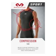 McDavid Sport Sleeveless Compression Tank Shirt, Adult Men's Medium, Black