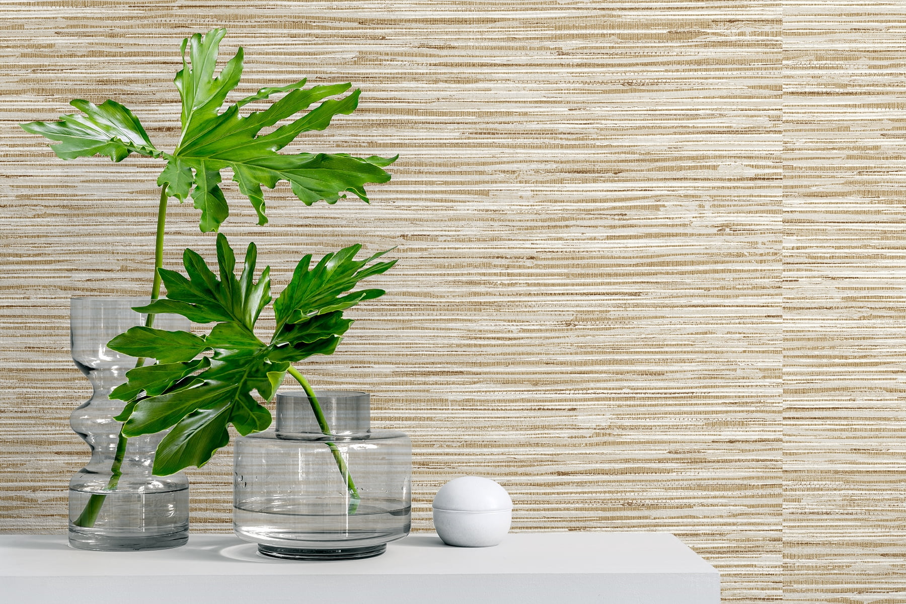 Stacy Garcia Home Hemp Grasscloth Peel and Stick Wallpaper