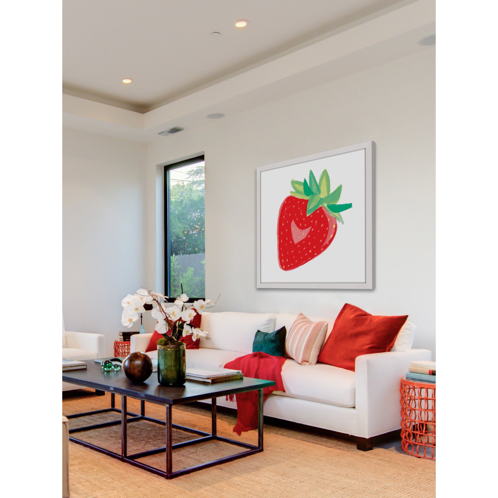 Marmont Hill "Strawberry" by Molly Rosner Framed Painting Print