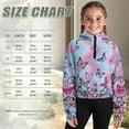 thumbnail image 4 of Chaqlin Starry Butterflies Zip Up Sweatshirt Comfy Casual with Pocket Lightweight Comfy Casual Athletic Sports Jacket Size 11-12, 4 of 7
