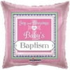 Baptism Foil Balloon for Girl Baby 18" ( Each )