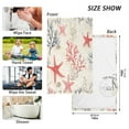 thumbnail image 6 of Yayeee 100% Cotton Hand Towels for Bathroom 16" x 28" Soft Absorbent Kitchen Towel, Light Red Starfish, 6 of 7