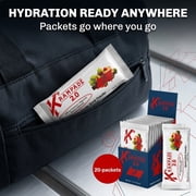 Krampade High Potassium Electrolytes Powder Fruit Punch Cramp Relief 3950mg Electrolytes 2000mg Potassium 20 Packets