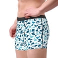 thumbnail image 2 of Fotbe Cute Shark Calzoncillos Tipo Boxer con Bolsa de Soporte Total para Hombre, X-Temp Fresco, Transpirable y de Secado Rápido-Small, 2 of 5