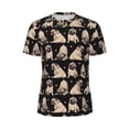 thumbnail image 5 of Wukai French Bulldog Print Men's Short-Sleeved Mesh T-Shirt,Quick-Dry Short Sleeve Workout T-Shirt-Large, 5 of 8