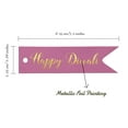 thumbnail image 5 of Inkdotpot Real Gold Foil Happy Diwali Tags Favor Hang Paper Tags 50 Pieces, 5 of 6