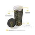 thumbnail image 3 of RTIC 20 oz Ceramic Lined Everyday Tumbler, Spill-Resistant Straw Lid, Olive Midnight Camo, 3 of 8