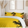 thumbnail image 6 of Ambesonne Yellow Black Duvet Cover Set, Woodland at Sunset, 2-Calking, Yellow Black, 6 of 7