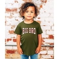 thumbnail image 4 of Big Bro Baseball Shirt Toddler and Kids Sibling Announcement Graphic Tee Military Green Shirt Youth Large, 4 of 8