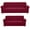 Burgundy, variant on YOSITiuu 2-Piece Sofa and Loveseat Slipcovers, Couch and Loveseat Covers Set, Form fit Stretch, Wrinkle , Furniture Protector, Sofa Covers for Living Room, Polyester Spandex (Burgundy)