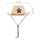 thumbnail image 3 of Sombrero de vaquero para niños, ideal para acampar al aire libre y picnics, transpirable, de verano, para niños y niñas., 3 of 6